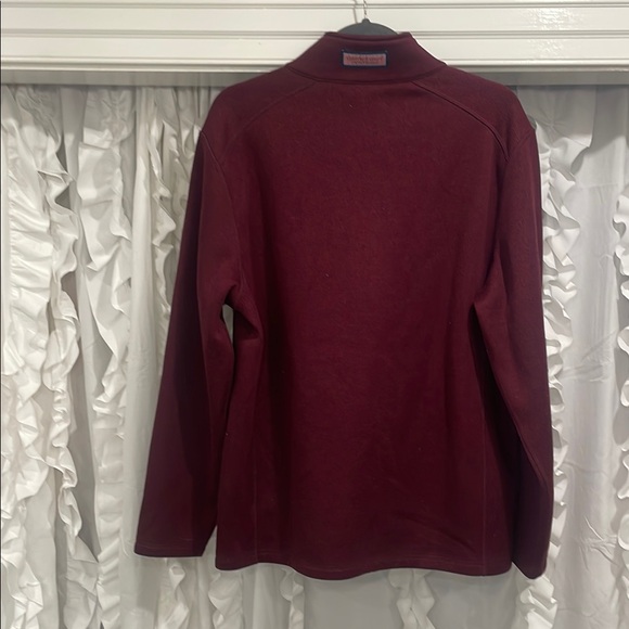 Vineyard Vines Men's Burgundy Half-Zip Sweater large EUC - Picture 3 of 7